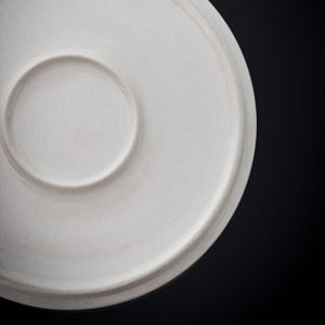 Japanese Style Ceramic Handpainted Poetry Theme Tea Boat