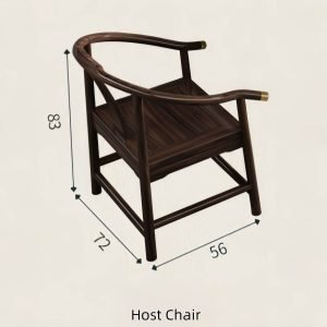 Anttique Small Chinese Ebony Wood Tea Ceremony Table Set With Water Drains