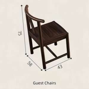 Anttique Small Chinese Ebony Wood Tea Ceremony Table Set With Water Drains