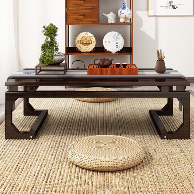 Traditional Round Japanese Low Floor Tea Table Set Traditional Round Japanese Low Floor Tea Table Set