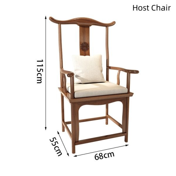 Classical Chinese Solid Wood Gongfu Tea Ceremony Table With Chairs
