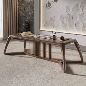 Creative Modern Chinese Solid Wood Gongfu Tea Table Set
