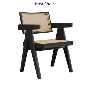 Modern Chinese Wabi Sabi Carbonized Black Solid Wood Tea Ceremony Table With Stools