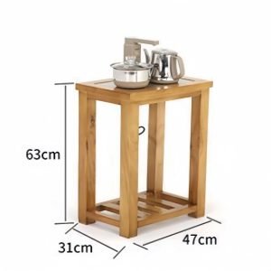 Chinese Solid Wood Tea Table With Water Storage And Drains