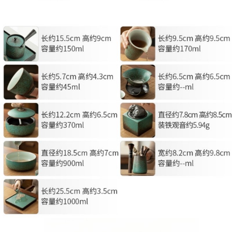 Antique Ice Crackle Glaze Lotus Seedpod Ceramic Japanese Tea Set Antique Ice Crackle Glaze Lotus Seedpod Ceramic Japanese Tea Set