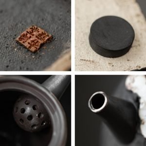 Traditional Rough Pottery Valuable Antique Japanese Tea Ceremony Set