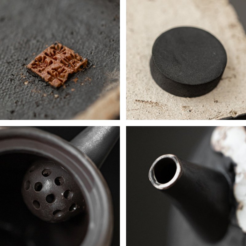 Traditional Rough Pottery Valuable Antique Japanese Tea Ceremony Set Traditional Rough Pottery Valuable Antique Japanese Tea Ceremony Set