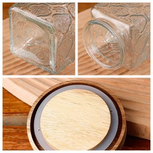 Unique Glass Mason Jar For Candy Dispenser Table Gift Display With Lid