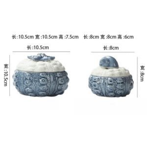 Unique Ocean-themed Personalised Decorative M&m Ceramic Bulk Candy Jars With Lids For Party