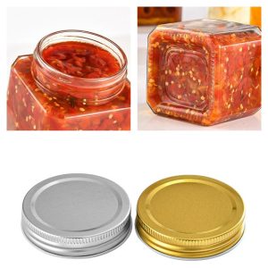 Unique Octagonal Multi-purpose For Mason Candy Table Jars Set With Lids
