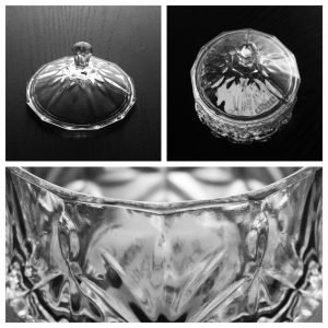 Vintage Small Display Crystal Glass Gift Candy Jars For Candy Buffet With Lids For Christmas Holidays