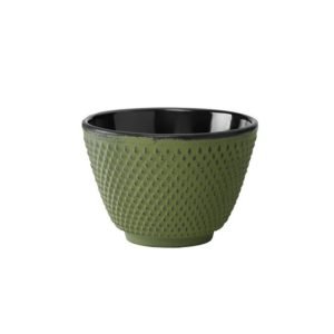4.1 Fl Oz/120 Ml Green Particle Cast Iron Tea Cup