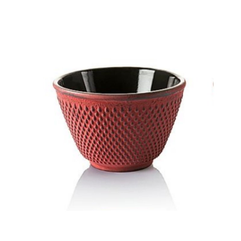 4.1 Fl Oz/120 Ml Red Particle Cast Iron Cup For Tea 4.1 Fl Oz/120 Ml Red Particle Cast Iron Cup For Tea