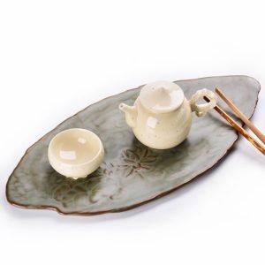 Blue Glaze Ceramic Chinese Song Dynasty Tea Serving Tray