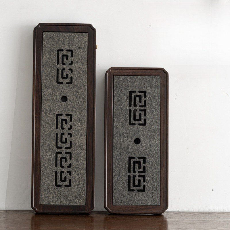 Ebony And Black Stone Japanese Style Gongfu Tea Serving Tray Ebony And Black Stone Japanese Style Gongfu Tea Serving Tray