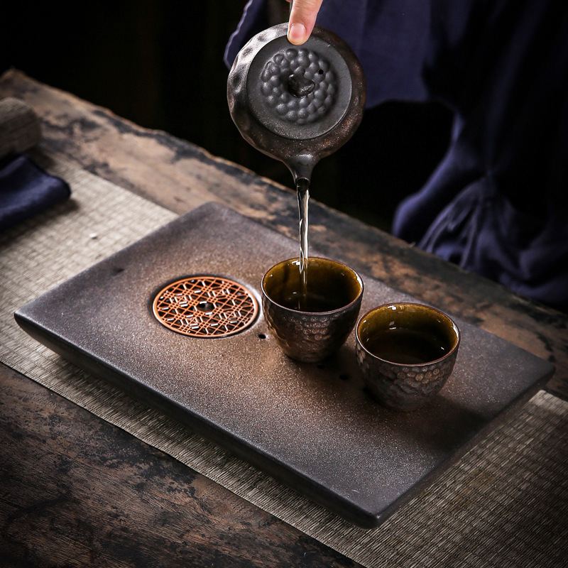 Japanese Handmade Retro Gongfu Tea Tray Japanese Handmade Retro Gongfu Tea Tray