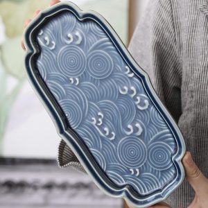 Creative Chinese Style Cloud Patterns Gongfu Tea Tray