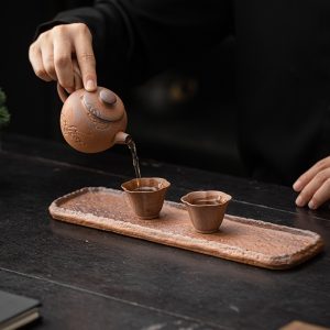 Vintage Chinese Style Ceramic Gongfu Tea Tray For Serving Tea