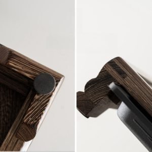 Woven Bamboo Style Wood Waven Gongfu Tea Tray Board With Water Storage Tray