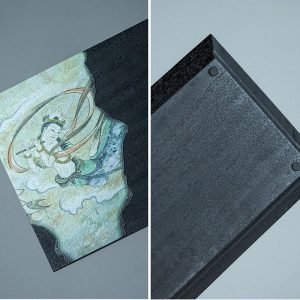 Antique Dunhuang Vintage Chinese Solid Wood Kung Fu Tea Ceremony Serving Tray