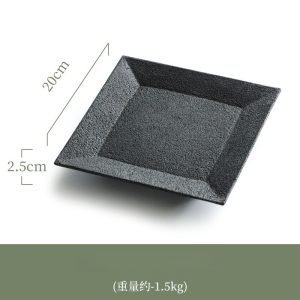 Vintage Style Basalt Stone Classic Tea Serving Tray