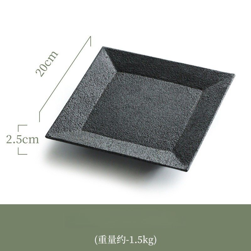 Vintage Style Basalt Stone Classic Tea Serving Tray Vintage Style Basalt Stone Classic Tea Serving Tray