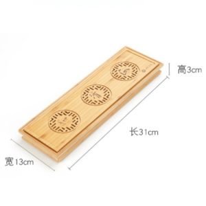 Bamboo Tray For Serving Tea Suitable For One Teapot And Two Cups