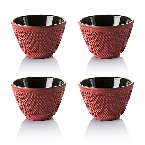 4.1 Fl Oz/120 Ml Red Particle Cast Iron Cup For Tea 4.1 Fl Oz/120 Ml Red Particle Cast Iron Cup For Tea