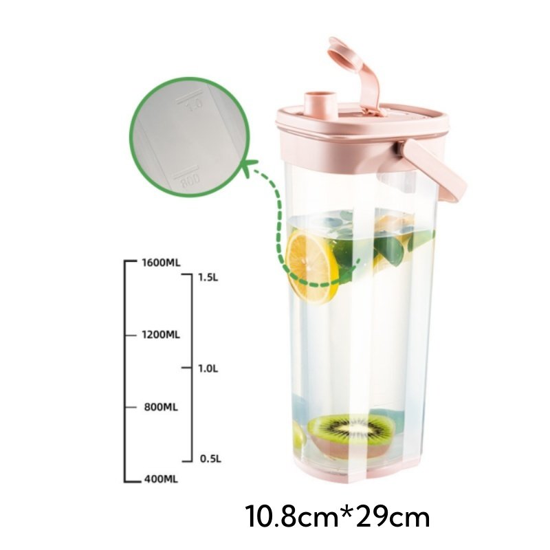 0.5 Gallon Pink Grey And Green Pp Plastic Portable Iced Sun Tea Bottle Pitchers Without Spigot 0.5 Gallon Pink Grey And Green Pp Plastic Portable Iced Sun Tea Bottle Pitchers Without Spigot