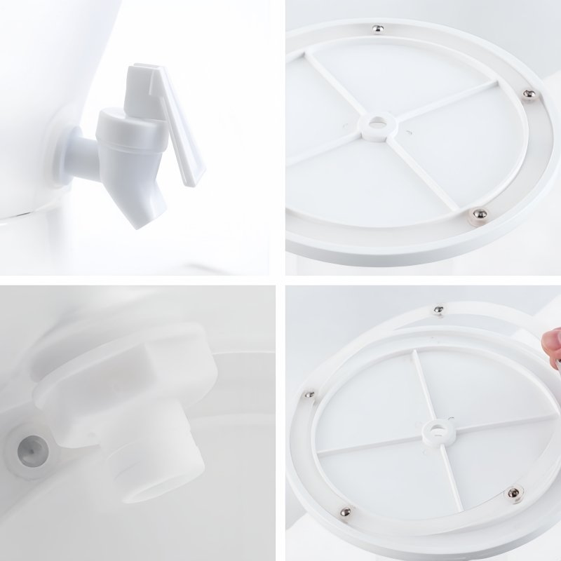 1.3 Gallon 360-degree Rotating Triple Compartment Plastic Sun Tea Jar Container With Spigot And Stand 1.3 Gallon 360-degree Rotating Triple Compartment Plastic Sun Tea Jar Container With Spigot And Stand