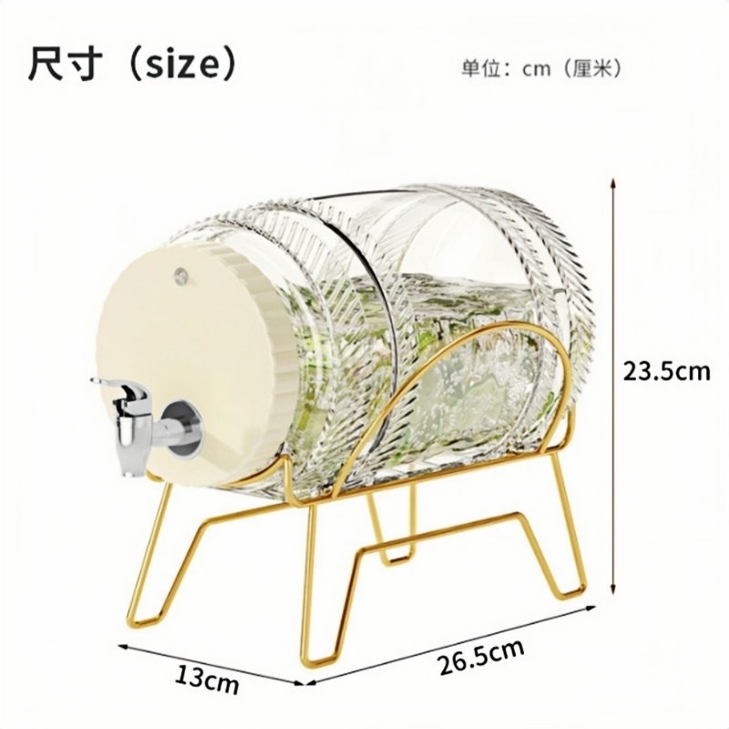 1.4 Gallon Pet Plastic Vintage Sun Tea Container With Abs Spigot And Metal Stand 1.4 Gallon Pet Plastic Vintage Sun Tea Container With Abs Spigot And Metal Stand