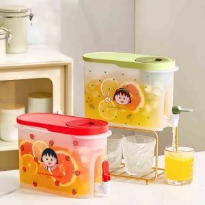 1 Gallon Chibimaruko-chan Theme Colorful Pp And Sil Plastic Sun Tea Container Jar With Spigot
