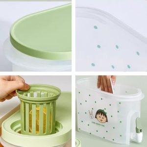 1 Gallon Chibimaruko-chan Theme Colorful Pp And Sil Plastic Sun Tea Container Jar With Spigot