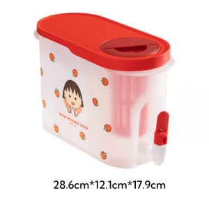 1 Gallon Chibimaruko-chan Theme Colorful Pp And Sil Plastic Sun Tea Container Jar With Spigot