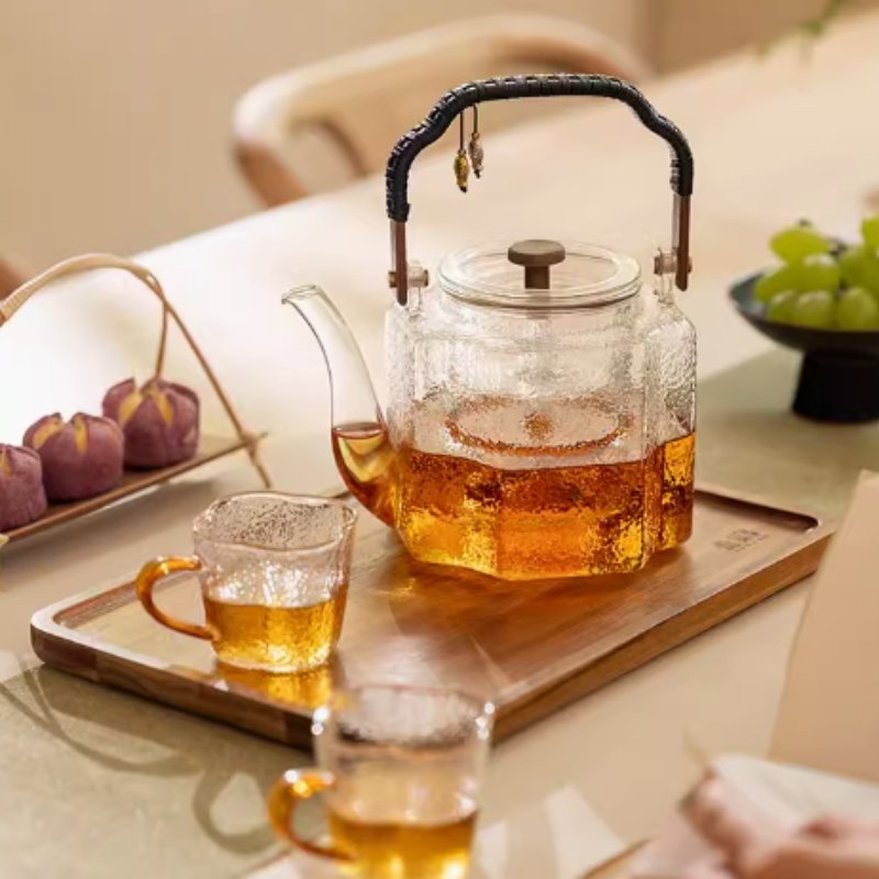 44 Fl Oz Best Vintage Large Heat Resistant Lifting Beam Glass Teapot With Glass Infuser 44 Fl Oz Best Vintage Large Heat Resistant Lifting Beam Glass Teapot With Glass Infuser