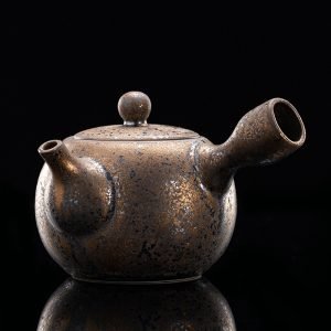 7.8 Fl Oz/230 Ml Rust Glaze Traditional Xishi Side Handle Chinese Ceramic Tea Kettles
