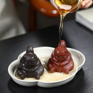 Angry Fat Cat Creative Handmade Yixing Cute Traditional Chinese Tea Pets China For Sale