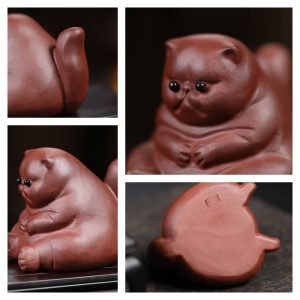 Angry Fat Cat Creative Handmade Yixing Cute Traditional Chinese Tea Pets China For Sale