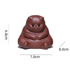 Angry Fat Cat Creative Handmade Yixing Cute Traditional Chinese Tea Pets China For Sale