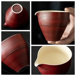 Anique Wabi-sabi Style White Slip With Hawthorn Red Cha Hai Gongfu Tea Accessories