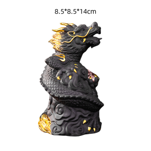 Antiqu Chinese Gongfu Tea Ceremony Dragon Purple Clay Desktea Pet