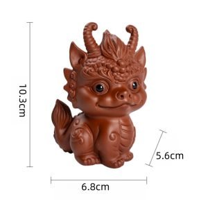 Antique Chinese Tea Ceremony Purple Clay Fortune Dragon Gongfu Tea Pet For Sale