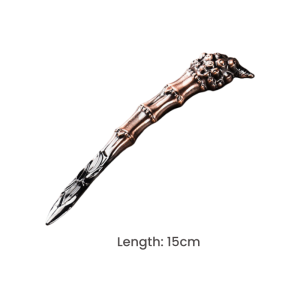 Antique Handcrafted Traditional Alloy Bamboo Joint Tactical Pu Erh Tea Cake Knife