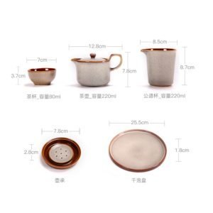 Antique Traditional Kiln Transformed Ceramic Chinese Ceramic Tea Sets For Sale
