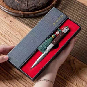 Best Antique Blackwood And Rosewood Tactical Damascus Steel Tea Ceremony Knives