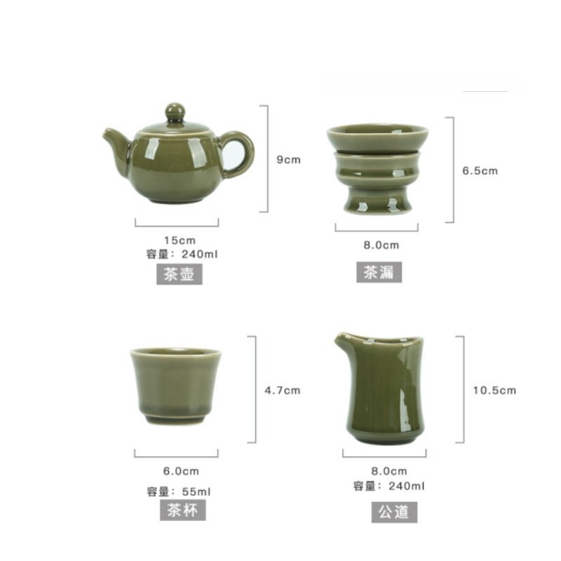 Best Deep Green Authentic Valuable Antique Japanese Porcelain Tea Set For Sale Best Deep Green Authentic Valuable Antique Japanese Porcelain Tea Set For Sale