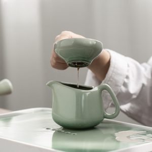 Best Elegant Celadon Porcelain Valuable Japanese Tea Ceremony Set Antique