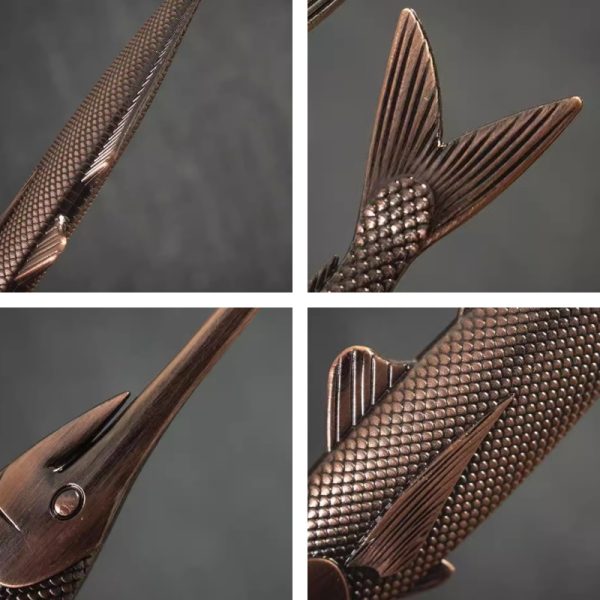 Best Fish Shaped Vintage Alloy Puerh Tea Ceremonial Needle For Sale