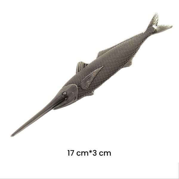 Best Fish Shaped Vintage Alloy Puerh Tea Ceremonial Needle For Sale