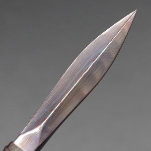 Best Handcrafted Damascus Steel Pu-erh Tea Ceremony Knife With Weaved Rope